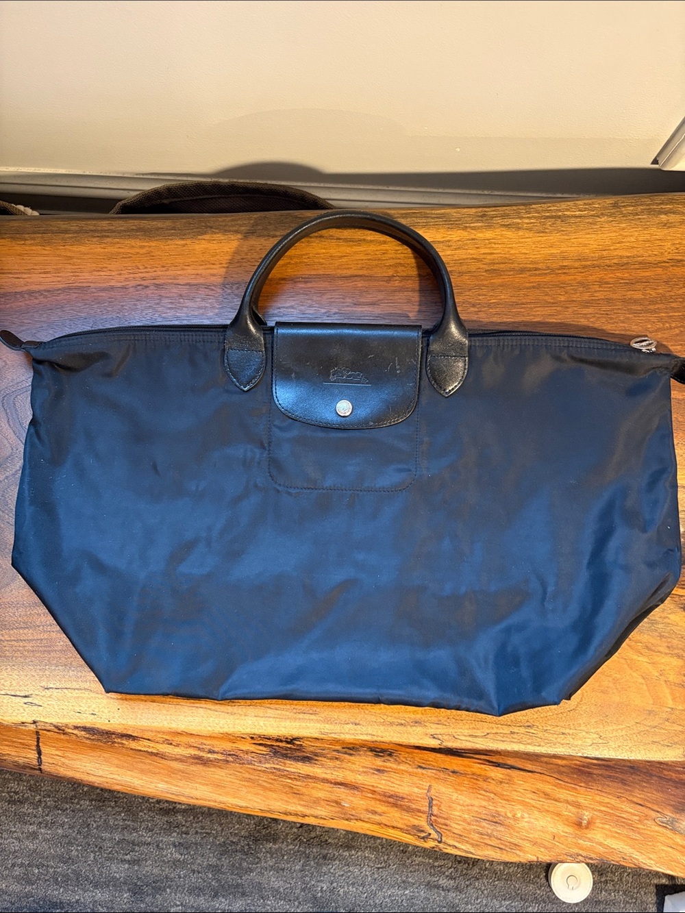 Black Longchamp Pliage Neo Tote